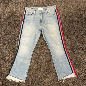 MOTHER jeans with stripes